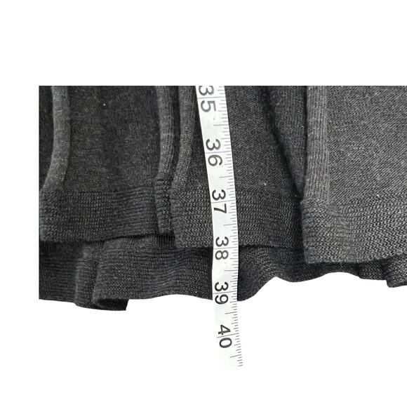 Dana Buchman Sweater Dress With Scarf XL Gray Ribbed Fit Flare Timeless Career - Picture 8 of 14